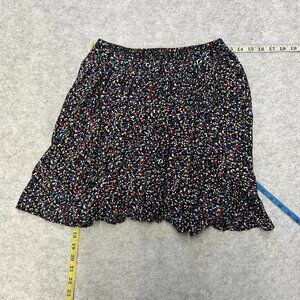 Disney D Signed Skirt Women's Extra Large Black Multicolor Short Patterned Skirt